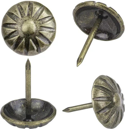 Vista 18 de Tachuelas de tapicería para muebles, clavos de tapicería negros de 3/4 pulgadas, tachuelas decorativas, 100 tachuelas de muebles resistentes