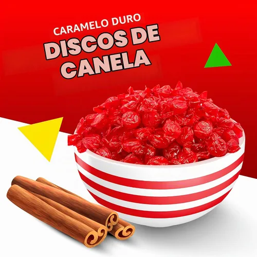 Vista 3 de Cinnamon Discs - Caramelo duro envuelto individualmente, caramelo picante, bolsa de 1 libra