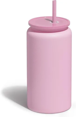 Vista 22 de Paquete de 6 vasos de 16 onzas, vaso aislado con popote, vaso de café