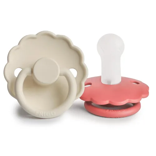 Vista 16 de FRIGG Daisy SilkySoft - Chupete de silicona para bebé, fabricado en Dinamarca, sin BPA (aurora/blanco brillante, 6-18 meses)