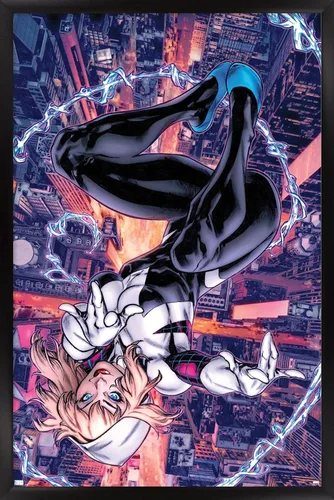Vista 6 de Trends International Póster de pared de Marvel Comics Ghost Spider #1, 14.725 x 22.375 pulgadas, versión premium sin marco