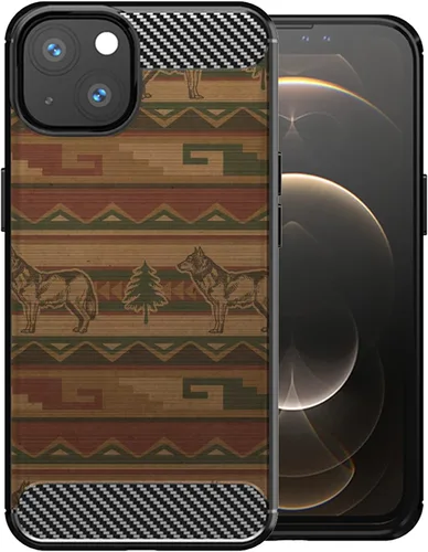 Vista 6 de CasesOnDeck - Funda compatible con Apple iPhone 13 Mini/iPhone 13 Mini, funda de diseño, delgada, negra, flexible, elegante, protección contra