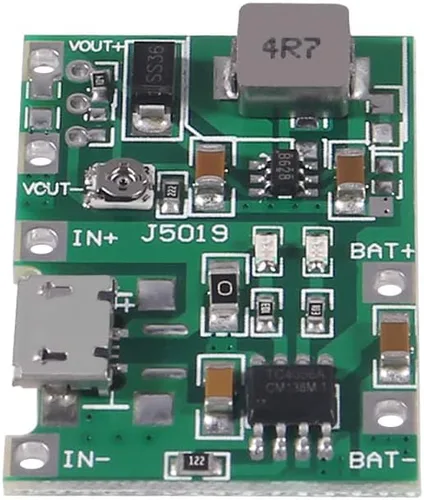 Vista 5 de AITRIP 6 unids 2A USB 18650 Li-ion cargador de batería de litio Boost 3.7V a 5V 9V 12V ajustable DC-DC Step Up Boost Módulo TP4056 DIY Kit piezas
