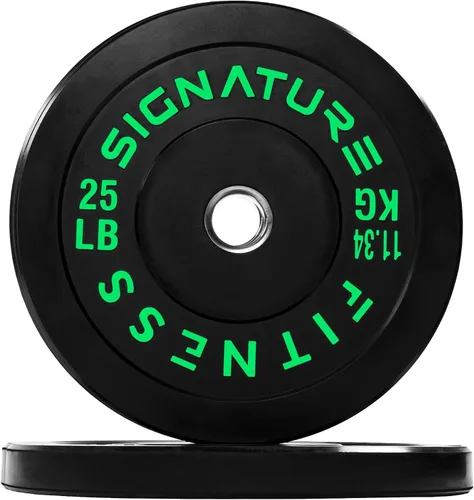 Vista 9 de Juego de placas olímpicas de amortiguación Fitvids, placas de peso de 2" para entrenamiento de fuerza y levantamiento de pesas, París o juego