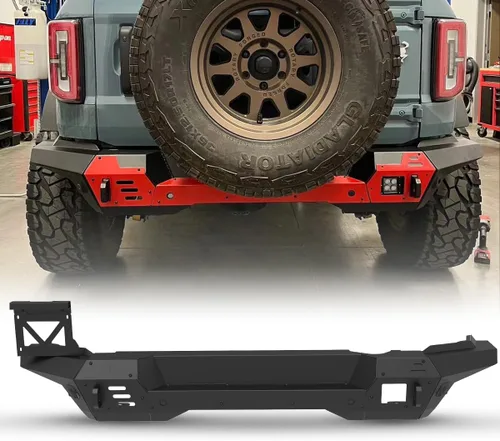 Vista 10 de ROXX Protector de Parachoques Trasero Compatible para Ford Bronco 2021 2022 2023 2024 2025 (Excluyendo Bronco Sport), Protector de Parachoques