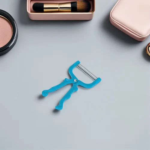 Vista 5 de Healifty Depilación de resorte, 2 unidades, depilación facial portátil, depiladora de roscado, depiladora manual de belleza para mujeres (azul)