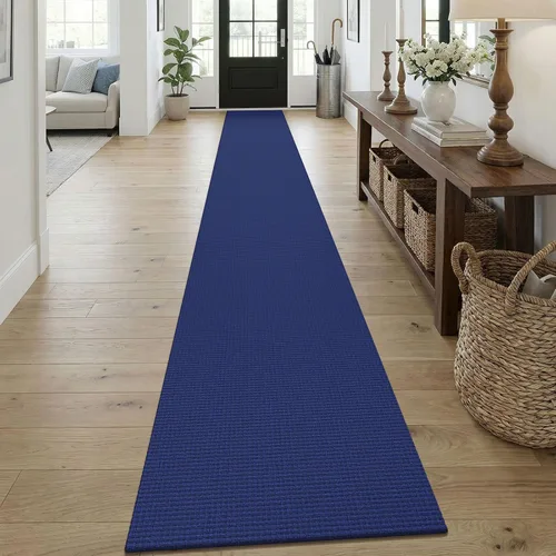 Vista 195 de KOZYFLY - Tapete para puerta de interior, lavable, pequeña, antideslizante, con respaldo de goma, felpudo de algodón para el hogar, color negro