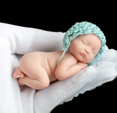 Vista 2 de silicone baby doll making mold,3D baby mold 01-9