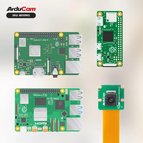 Vista 7 de Arducam para Raspberry Pi Camera Module 3, 12MP IMX708 102 ° (H) Cámara HDR de enfoque fijo gran angular para Raspberry Pi 5, 4/4B, 3/2/Zero W