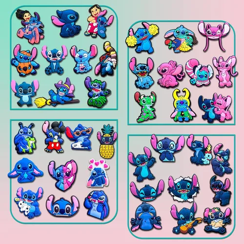Vista 3 de 40 60 dijes de cocodrilo kawaii para decoraciones de sandalias de zapatos de dibujos animados para niñas, mujeres, adolescentes, adultos, recuerdos