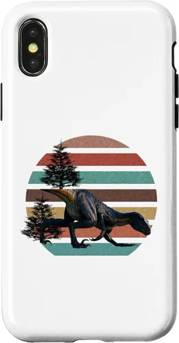 Vista 5 de Funda para iPhone 12 Mini Giganotosaurus Retro T Rex dinosaurio prehistórico para el día del padre