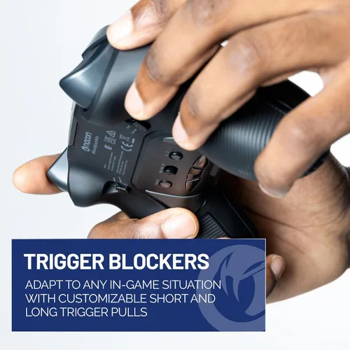 Vista 4 de NACON Revolution 5 Pro Officially Licensed PlayStation Wireless Gaming Controller for PS5 / PS4 / PC - Hall Effect, Trigger Stops, Mappable Buttons