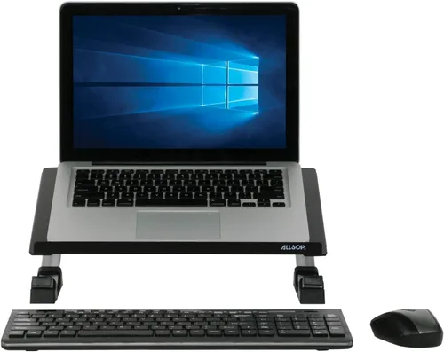 Vista 18 de Allsop Redmond - Soporte ajustable para laptop, elevador ergonómico de metal curvado y ventilado