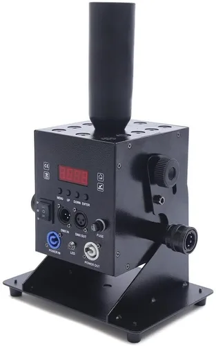 Vista 3 de TFCFL Máquina de niebla a chorro de CO2 de 250 W con manguera de gas de 16.4 ft, columna de gas multiángulo, control DMX, 9 canales, kit de máquina