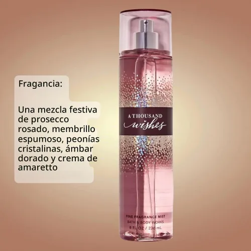 Vista 2 de Bath & Body Works A Thousand Wishes By Bath & Body Works - Fragancia fina en niebla de 8 onzas, 8 onzas