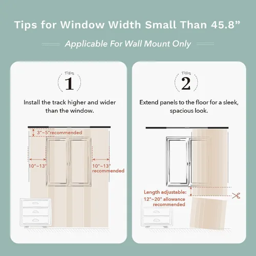 Vista 9 de GoDear Design Persianas verticales ajustables para puerta corredera de vidrio de 45.8 a 86 pulgadas de ancho x 96 pulgadas de alto, persianas