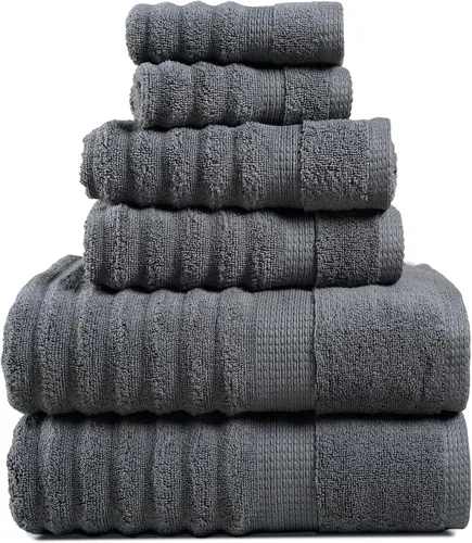 Vista 24 de Lane Linen Juego de toallas de baño de 100% algodón - Producido de manera sostenible, 18 piezas para el baño - 6 toallas de mano, 8 toallitas, 4