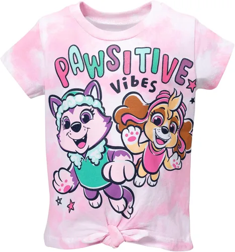 Vista 2 de Paw Patrol Conjunto de camiseta y pantalones cortos con estampado anudado