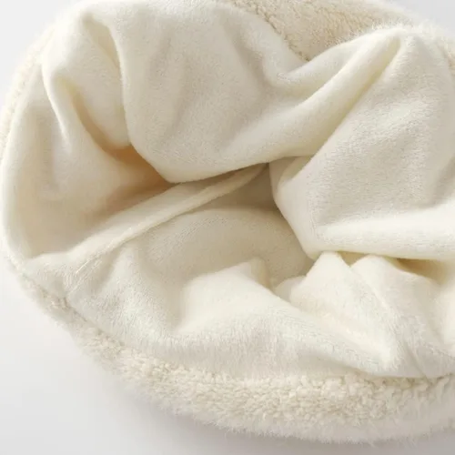 Vista 6 de Gorro de invierno con orejas de conejo 3D, gorro de ganchillo para mujeres y niñas