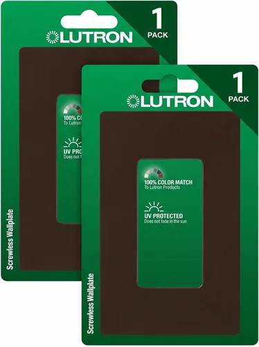 Vista 17 de Lutron Claro - Placa de pared de 1 banda (paquete de 6) CW-1-AL-6 almendra