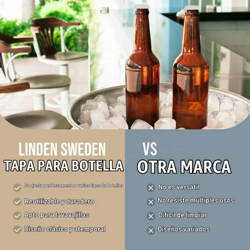 Vista 6 de Linden Sweden Juego de 10 fundas para tapas de botella, fabricadas