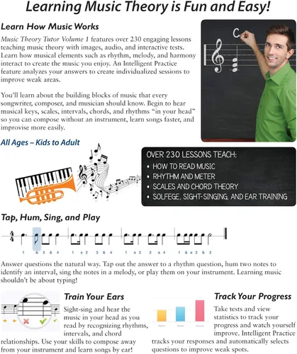 Vista 2 de eMedia Music Theory Tutor, Volume 1 - Learn at Home