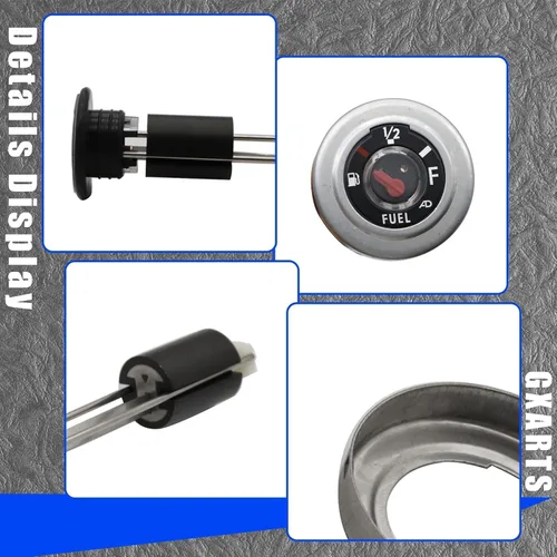 Vista 5 de GXARTS Indicador de combustible con tapa compatible con Kawasaki Bayou 220 250 300 400 KLF220 KLF250 KLF300 KLF400 Prairie 300 400 KVF300 KVF400