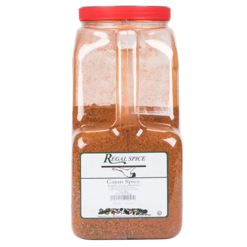 Vista 2 de Condimento de especias y sartén cajún - 5 lb. Por TableTop King