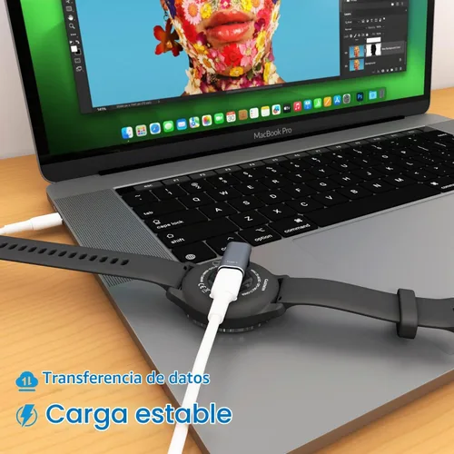 Vista 3 de Cargador USB-C para Garmin Watch, paquete de 3, adaptador de cable de carga USBC
