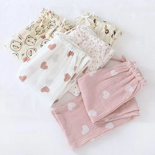 Vista 3 de Pantalones de pijama estéticos para mujer, lindos pantalones de pijama para mujer, pantalones de dormir para mujer, pantalones Kawaii para niñas