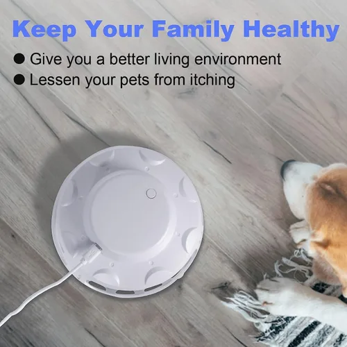 Vista 9 de Trampa para pulgas para el hogar, trampa eléctrica de plagas para interiores con 10 recambios de tablero adhesivo, trampa de luz nocturna