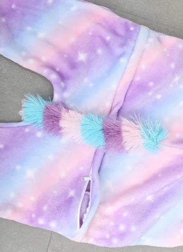 Vista 59 de Mameluco de unicornio para pijamas de animales, cosplay, disfraz unisex de Halloween