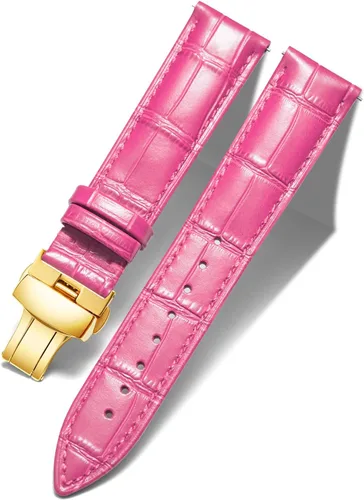 Vista 36 de BINLUN Leather Watch Strap, Quick Release Genuine Leather Replacement Watch Band with Butterfly Deployment Buckle for Men and Women, 12mm-24mm