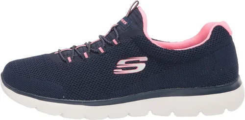Vista 8 de Skechers Tenis clásicos geniales para mujer Summit Azul marino rosa encendido 85