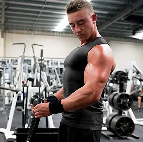 Vista 2 de COOFANDY Camisetas sin mangas para hombre, paquete de 3 camisetas sin mangas para entrenamiento, gimnasio, culturismo, fitness, paquete de 3