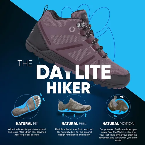 Vista 3 de Xero Shoes DayLite - Botas de senderismo para mujer, ligeras, para senderismo, uso diario