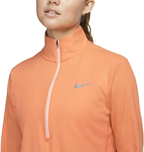 Vista 4 de Nike Dri-FIT Element Running - Camiseta de media capa con cremallera de 12 para mujer