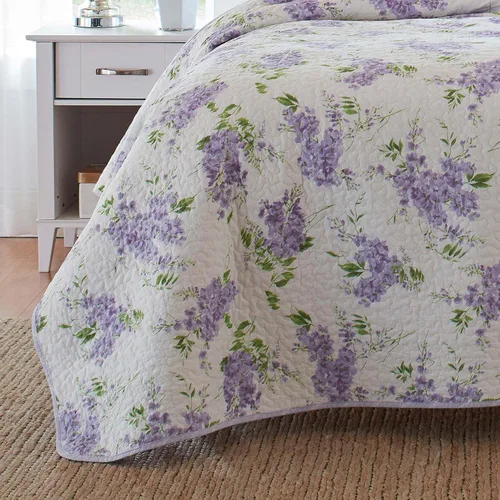 Vista 7 de Laura Ashley - Juego de edredón individual, ropa de cama reversible de algodón con funda a juego, decoración ligera para todas las estaciones