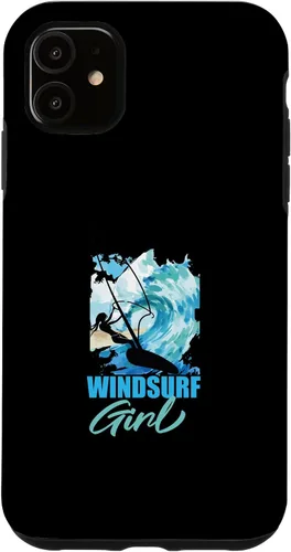 Vista 5 de iPhone 14 Pro Windsurf Girl Water Sports Windsurf Windsurfer Case