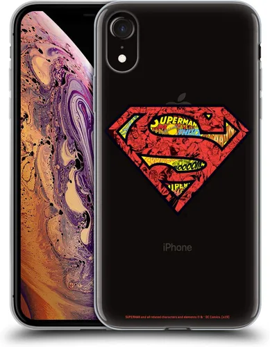 Vista 74 de Head Case Designs Officially Licensed Superman DC Comics Collage 80th Anniversary Gel Case [Military Grade Protection] Compatible with Apple iPhone