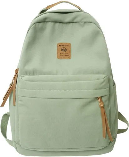 Vista 4 de Sumleno Preppy - Mochilas estéticas para mujeres y hombres, bonita mochila de viaje para laptop, mochila casual para mochilas universitarias, Negro