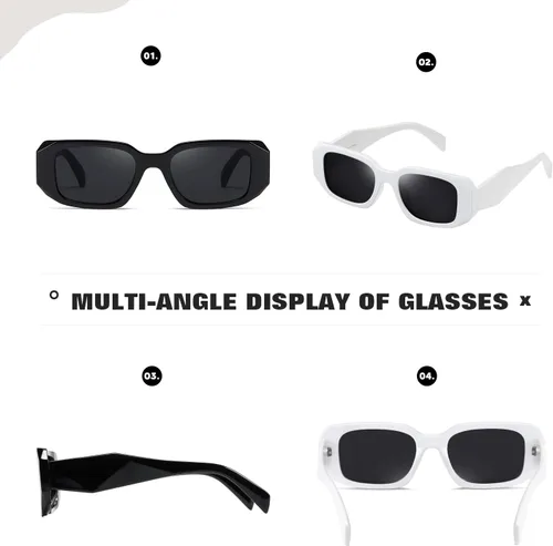 Vista 5 de Y2k - Gafas de sol para mujer y hombre, cuadradas, modernas, modernas, retro, con protección UV