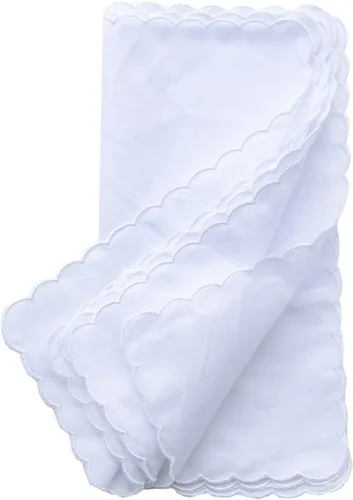 Vista 2 de La closure Pañuelo para mujer, bonito bordado blanco