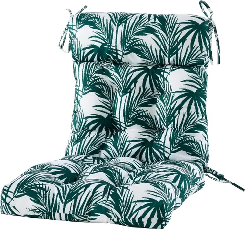 Vista 7 de ARTPLAN Cojín floral Adirondack de 44 x 21 x 4 pulgadas de mimbre para Azul (Blue Bamboo)