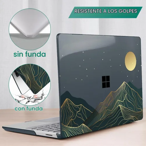 Vista 6 de Mektron Funda para laptop Microsoft Surface GO 3 de 12.4 pulgadas, compatible con Go 2/1, versión 2022-2020, modelo 1943/2013, carcasa rígida