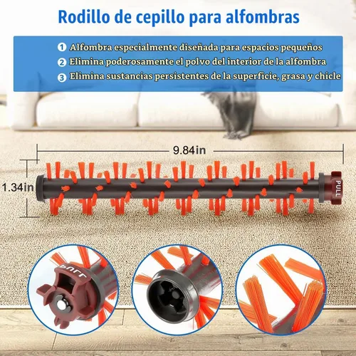Vista 4 de Filter Brush Replacement for Bissell CrossWave Vacuum cleaner 3888A 2306A Paquete de 4