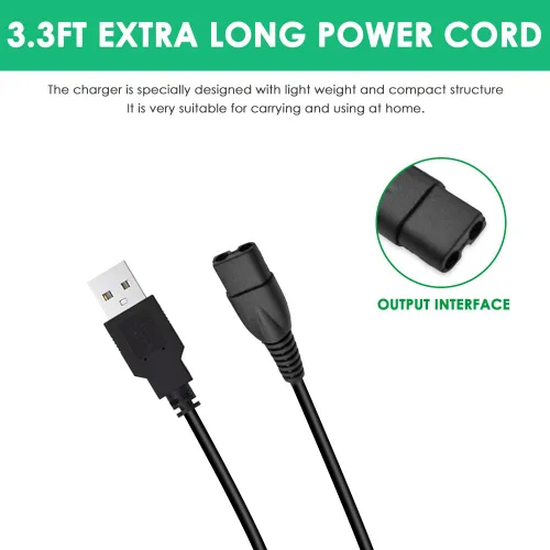 Vista 4 de Mrgru Cable de carga USB de 5 V compatible con el adaptador de alimentación de cable de alimentación Limural