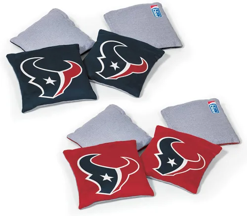 Vista 8 de Wild Sports - Bolsas de frijoles de doble cara de fútbol americano profesional de la NFL, 8 unidades, bolsas de lanzamiento de primera calidad