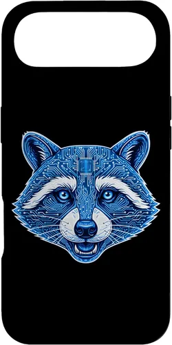 Vista 27 de Raccoon Electronic Computer Circuit CPU Art Case for iPhone 17