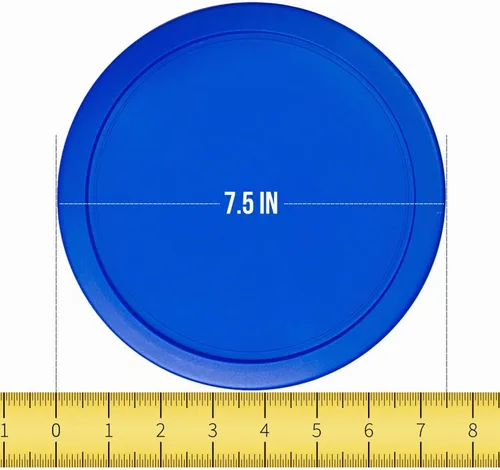 Vista 2 de Tapa de repuesto para Pyrex 6 u 7 tazas, cubierta de plástico para almacenamiento, plato hondo 7402-PC, azul (paquete de 2)